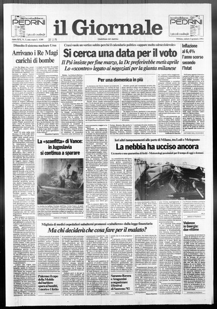 Il giornale : quotidiano del mattino